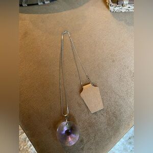 Sparkling Silver crystal Pendant Necklace